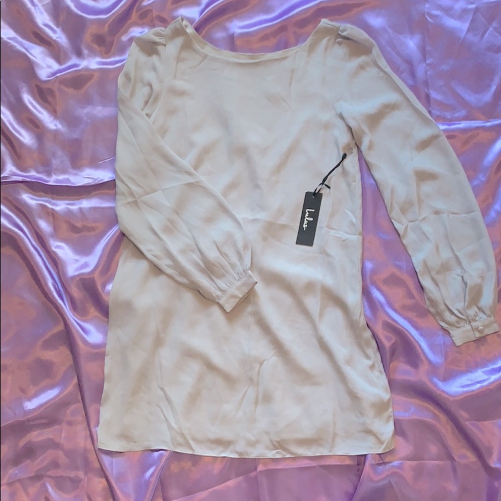 grey shift dress